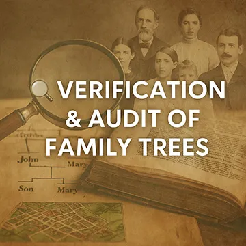 Verification and audit of family trees